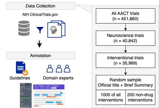 NeuroTrialNER: An Annotated Corpus for Neurological Diseases and Therapies in Clinical Trial Registries